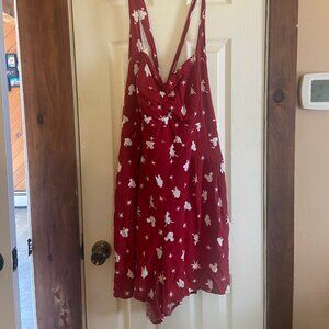 Torrid Disney Mickey & Friends Red 18-20 Romper with Shorts